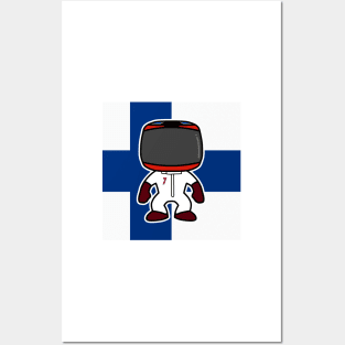 Kimi Custom Bobblehead - Flag Edition 2021 Season Posters and Art